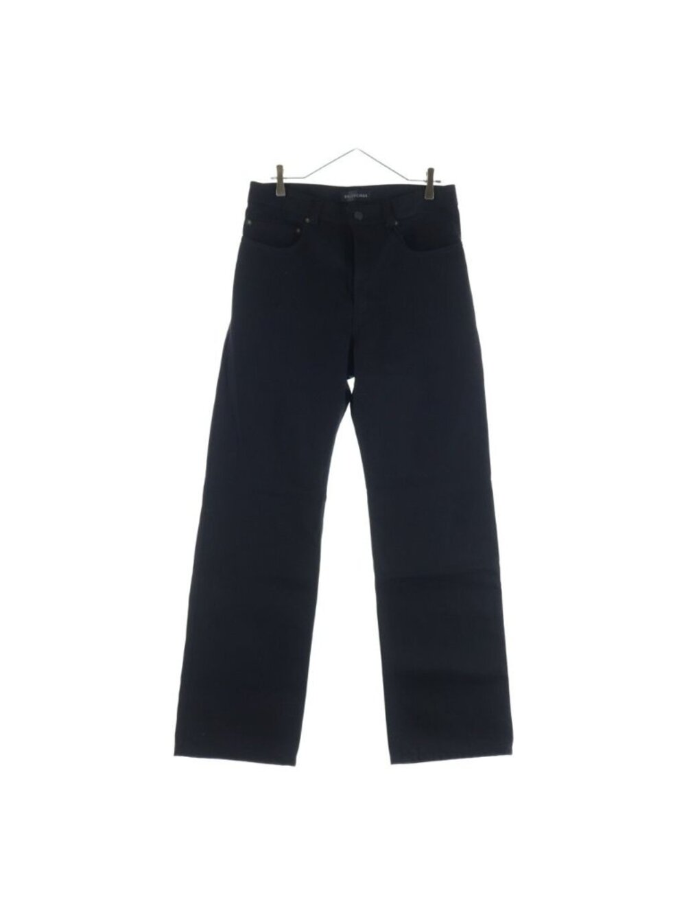 Balenciaga Curved Knee Pants Curvedoni Denim Black